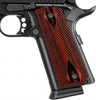 Embrace Customization: Elevate Your 1911 with an Eye-Catching Grip - Polished Surface, Colorful Synthetic Wood, and Enhanced Control H1-Wood - Guuun Grips
