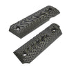 Guuun 1911 Grips G10 Fit Full Size Gov /Commander 1911 Starburst Texture Ambi Includes free screw set H1-F - Guuun Grips