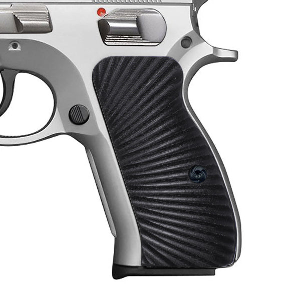 Guuun G10 CZ 75 Compact Grips Sunburst Texture fit CZ P-01, CZ 75 D PCR Compact H6C S - Guuun Grips