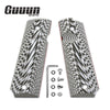 Guuun 1911 Grips G10 Fit Full Size Gov /Commander 1911 Starburst Texture Ambi Includes free screw set H1-F - Guuun Grips
