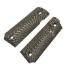 Guuun 1911 Grips G10 Full Size 1911 Grip Ambi Safety Cut Big Scoop Sunburst Texture  H1-S - Guuun Grips