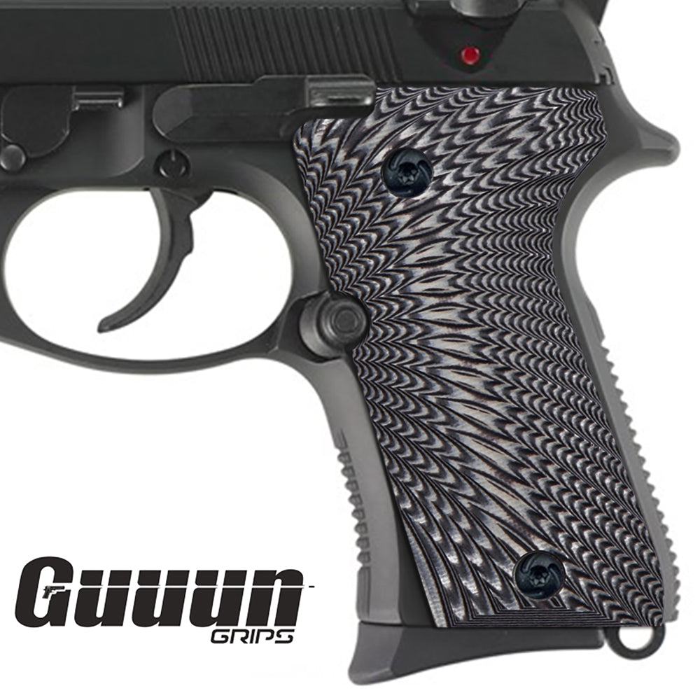 Guuun Beretta 92FS Compact Beretta 96 Compact G10 Grips Sunburst Texture B92C S - Guuun Grips