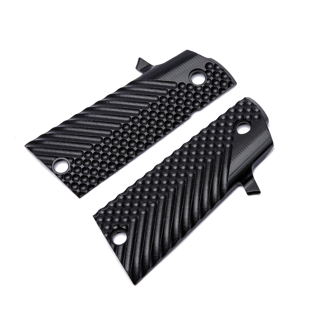 Guuun G10 Grips For 1911 A2 High Capacity HC 1911 Magwell Hi-Cap Grip, OPS Tactical Texture A2-LX - Guuun Grips