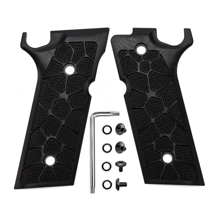 Guuun Super Grippy G10 Grips for Beretta 92XI / 92GTS Full Size, OPS Cyber Scales Texture Makes The Stick to Your Hand B92XI-LP - Guuun Grips