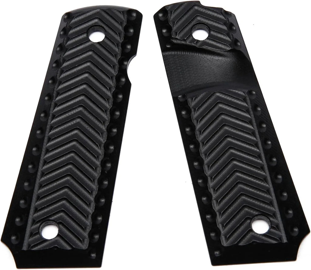 Bumpy Grip Texture Guuun G10 1911 Grip with Epaulettes Texture for Optimal Hand-Feel Unpa ...