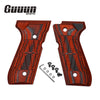 Guuun Wood Grip for Beretta 92/96 Full Size 92FS Grips, Colored Wood Composite Pistol Handle Panel B92-CM - Guuun Grips