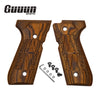 Guuun Wood Grip for Beretta 92/96 Full Size 92FS Grips, Colored Wood Composite Pistol Handle Panel B92-CM - Guuun Grips