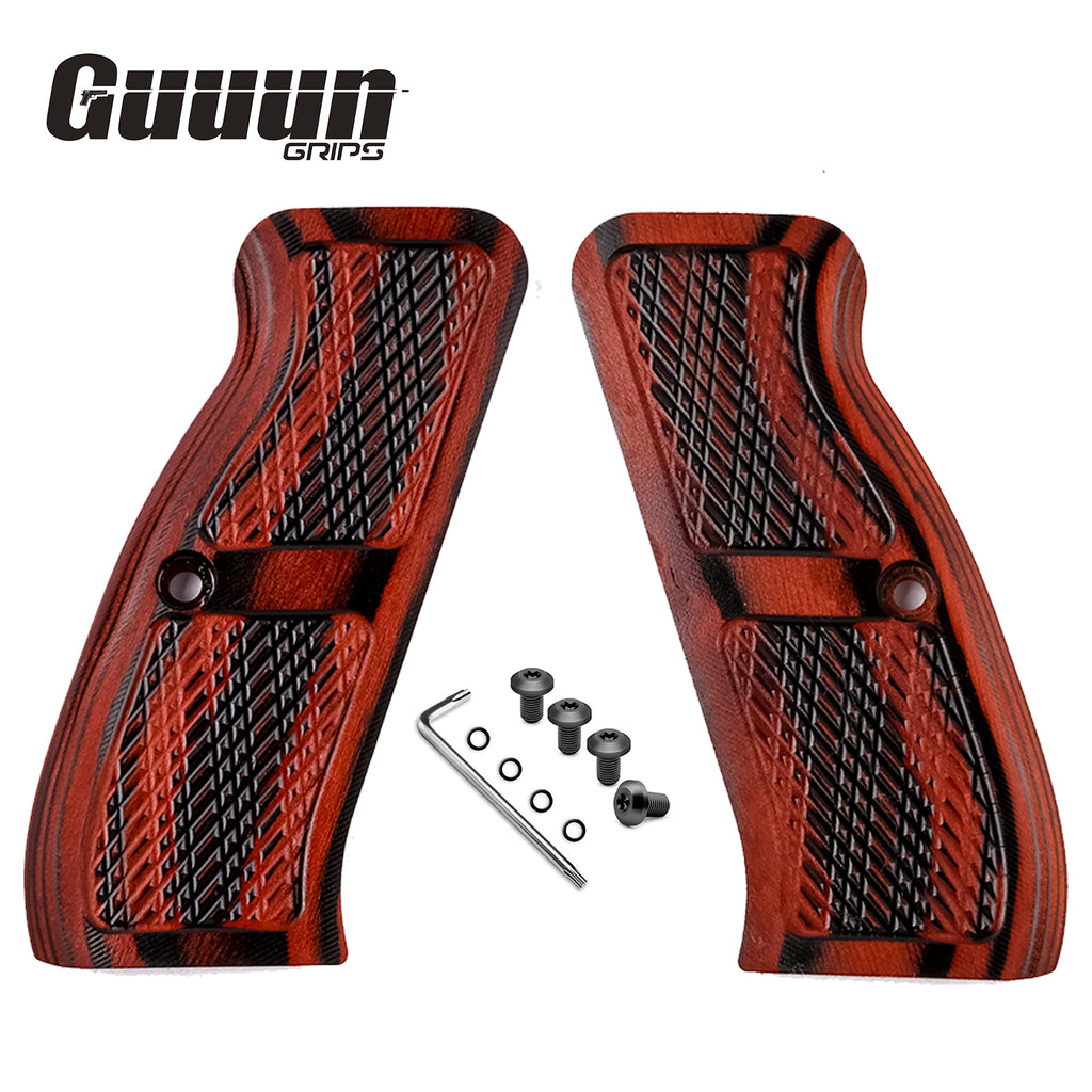 Guuun Wood Grip for CZ-75 Full Size SP-01 Grips H6-CM - Guuun Grips