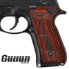 Guuun Wood Grip for Beretta 92/96 Full Size 92FS Grips, Colored Wood Composite Pistol Handle Panel B92-CM - Guuun Grips