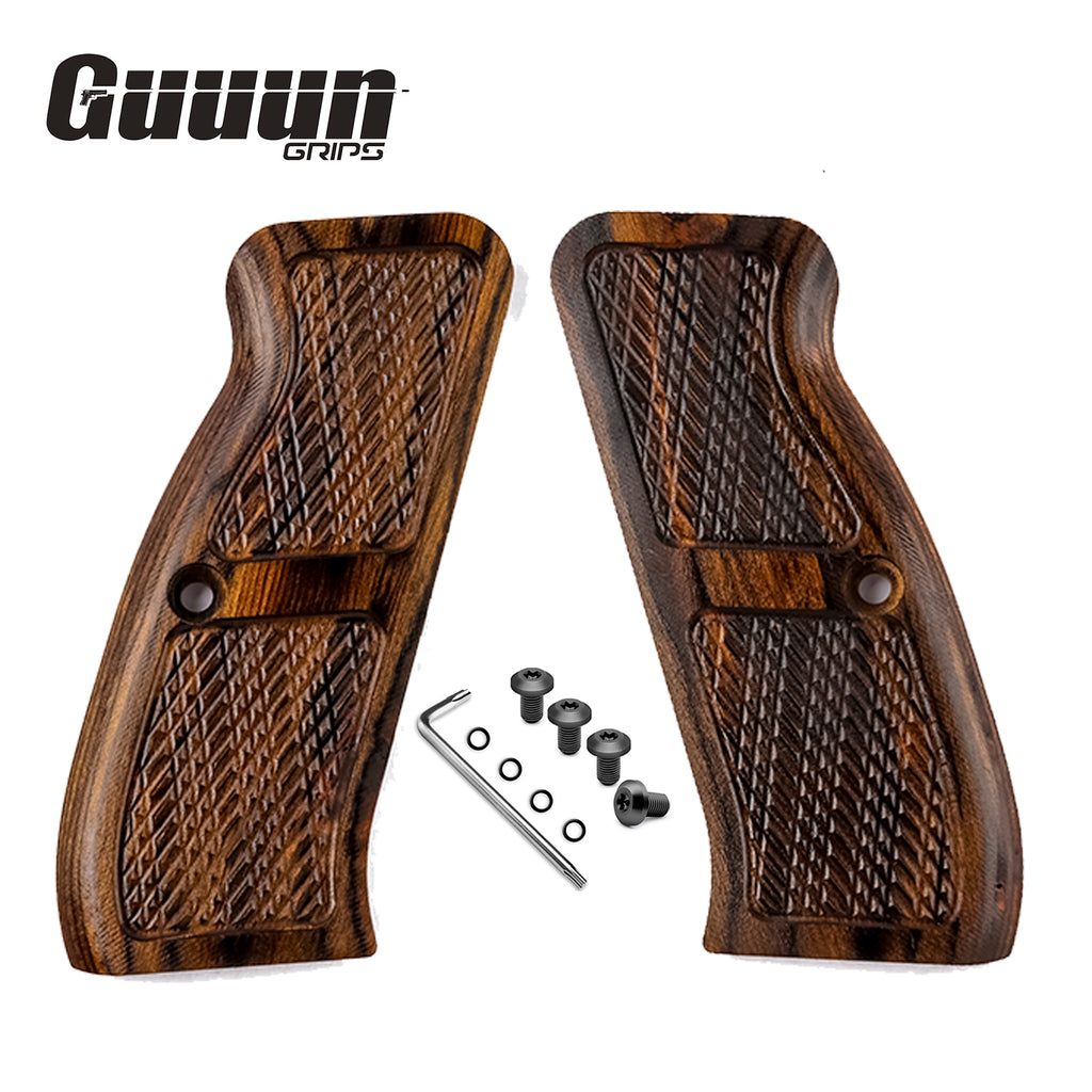 Guuun Wood Grip for CZ-75 Full Size SP-01 Grips H6-CM - Guuun Grips