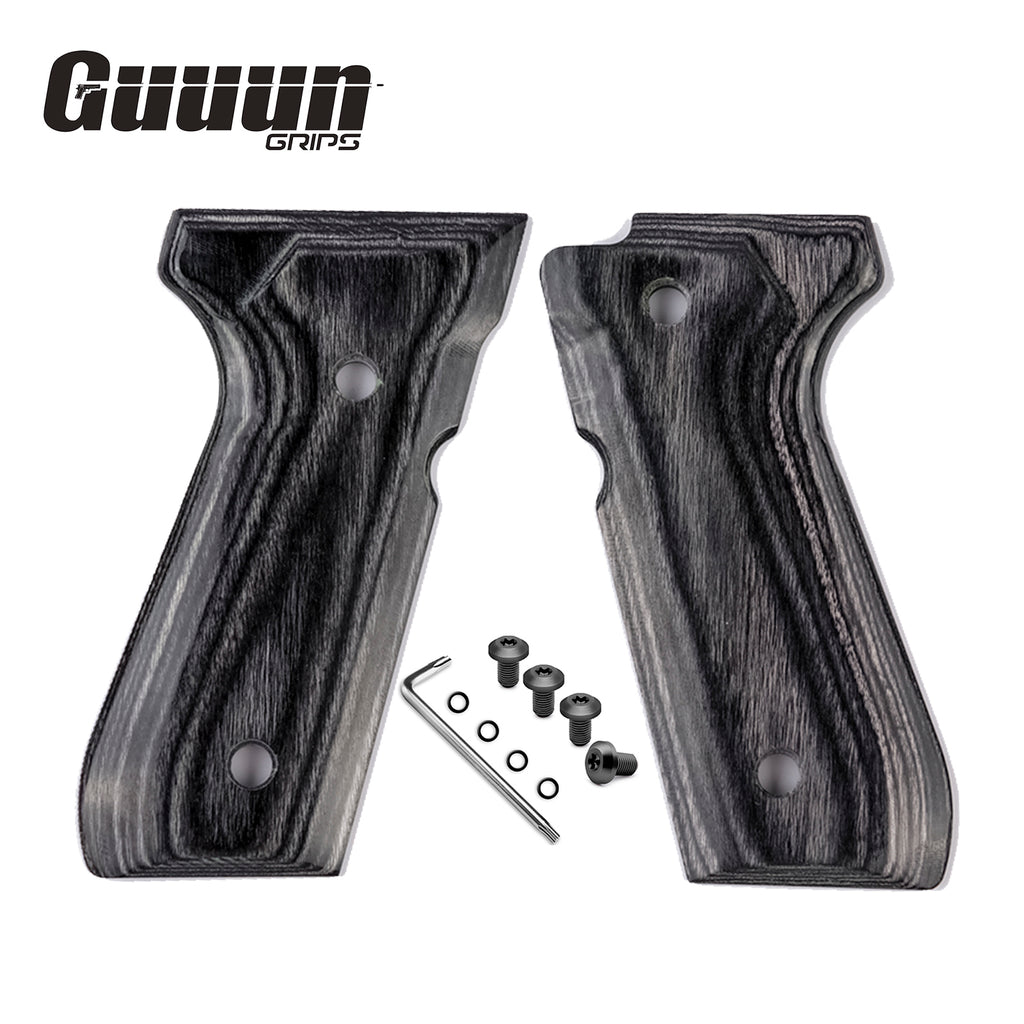 Guuun Wood Grip for Beretta 92/96 Full Size 92FS Grips, Colored Wood Composite Pistol Handle Panel B92-CM - Guuun Grips