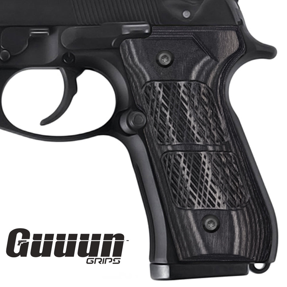 Guuun Wood Grip for Beretta 92/96 Full Size 92FS Grips, Colored Wood Composite Pistol Handle Panel B92-CM - Guuun Grips