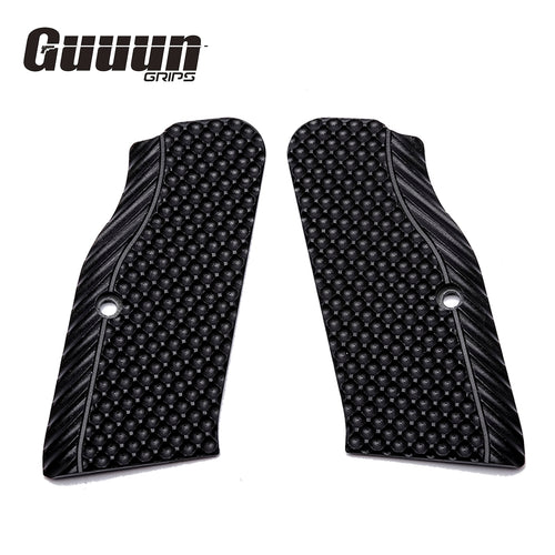 Guuun G10 Grip for Tanfoglio Small Frame, Custom Tactical Pistol Grips Palm Dimple Bogies Texture - 4 Colors - Guuun Grips