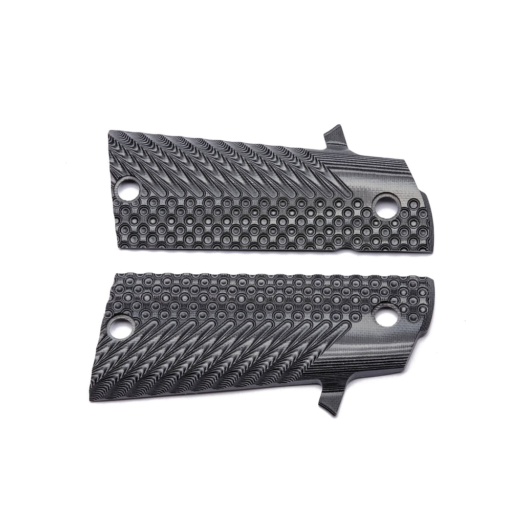 Guuun G10 Grips For 1911 A2 High Capacity HC 1911 Magwell Hi-Cap Grip, OPS Tactical Texture A2-LX - Guuun Grips