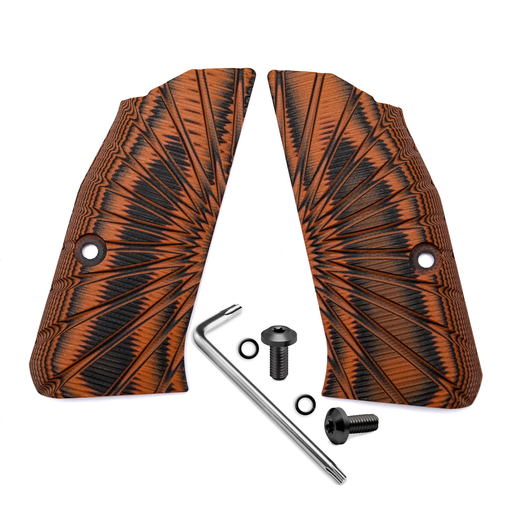 Guuun G10 Grips for Compact CZ Shadow 2 Tactical Slim Compact CZ-75 Grip Palm Sunburst Texture SP2C-GS - Guuun Grips