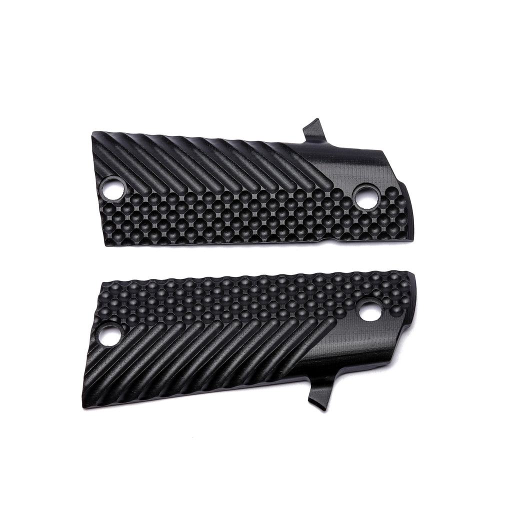 Guuun G10 Grips For 1911 A2 High Capacity HC 1911 Magwell Hi-Cap Grip, OPS Tactical Texture A2-LX - Guuun Grips