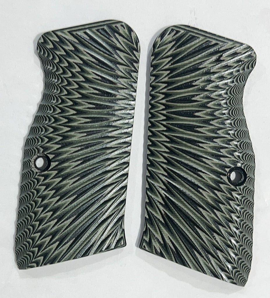 Guuun G10 Grips for Large Frame Tanfoglio / EAA Witness Starburst Texture Medium size T95-S - Guuun Grips