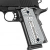 Guuun 1911 Grips G10 Full Size 1911 Grip Ambi Safety Cut Big Scoop Sunburst Texture  H1-S - Guuun Grips