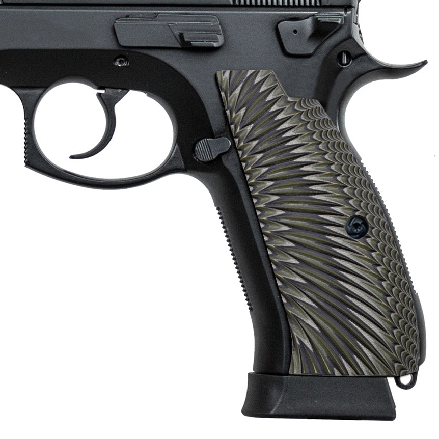 Guuun CZ 75B Grips Full Size G10 CZ75 SP-01 Pistol Grip Sunburst Texture - SP1 S - Guuun Grips