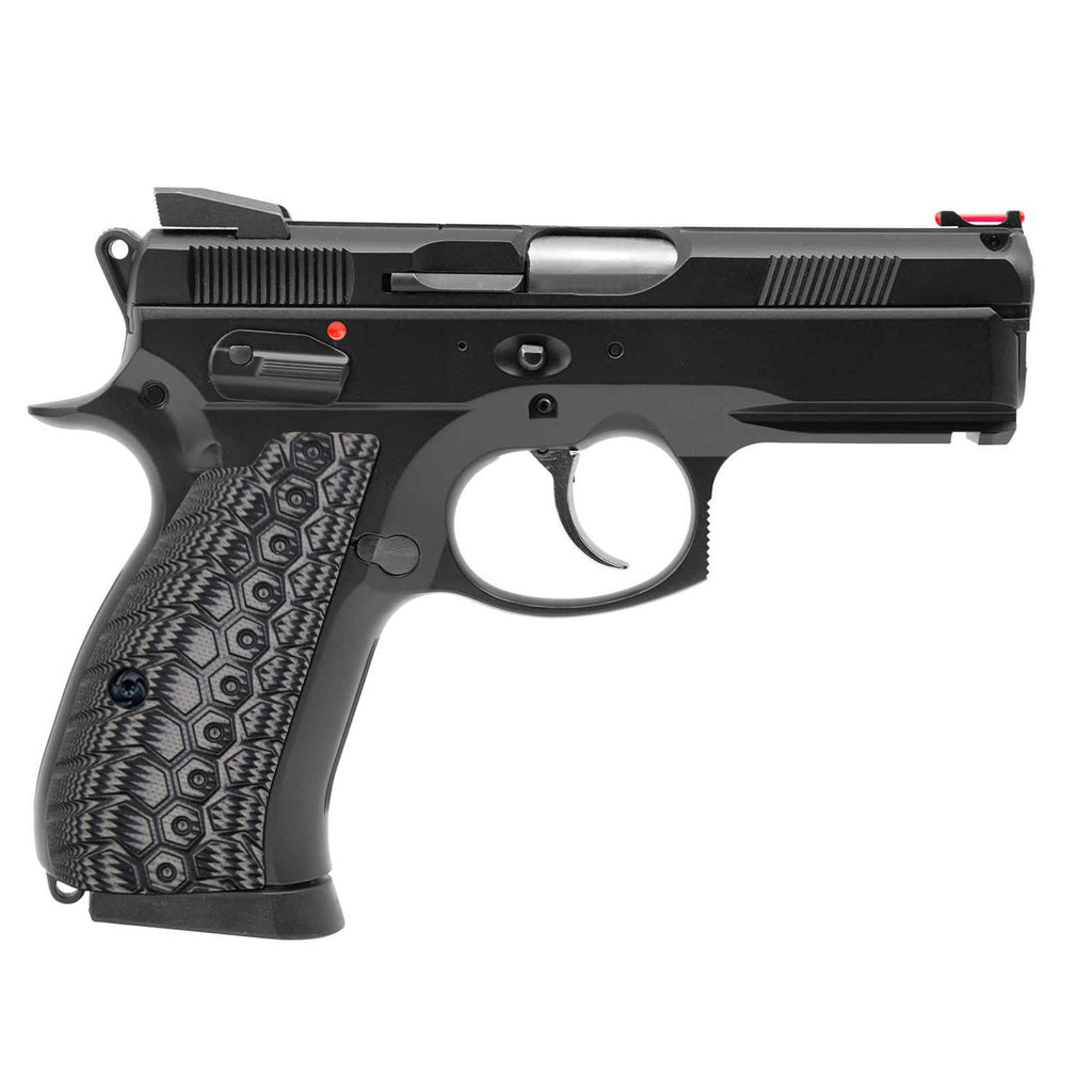 Guuun CZ 75 Compact Grips OPS Mechanical Texture CZ P-01 G10 Grips SPC WU - Guuun Grips