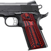 Guuun 1911 Grips G10 Full Size 1911 Grip Ambi Safety Cut Big Scoop Sunburst Texture  H1-S - Guuun Grips