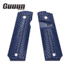 Guuun 1911 Grips G10 Full Size 1911 Grip Ambi Safety Cut Big Scoop Sunburst Texture  H1-S - Guuun Grips