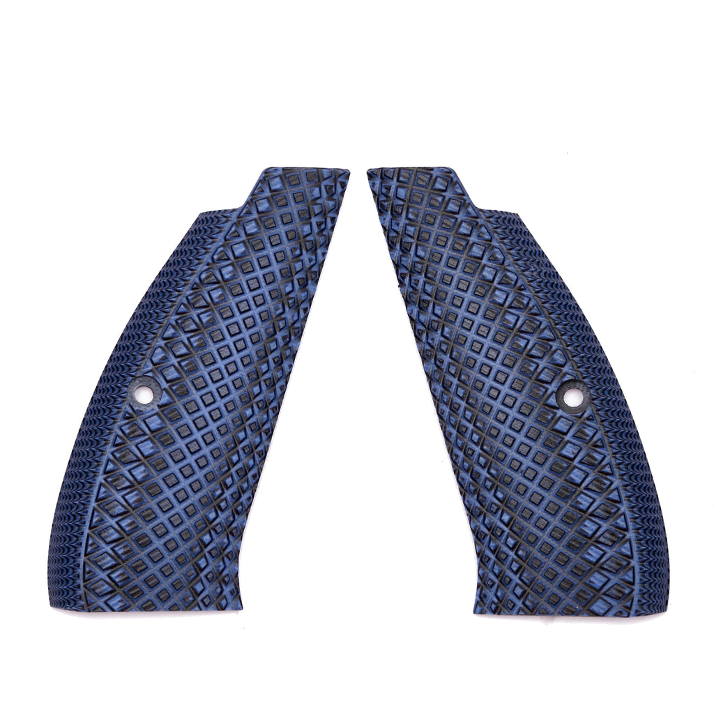 Guuun CZ75 G10 Grips Full Size CZ SP01 Grip Gun Crosscut Texture - SP1 DL - Guuun Grips