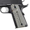 Guuun 1911 Grips G10 Full Size Government Ambi Safety Cut Custom OPS Eagle Wing Texture H1 A - Guuun Grips