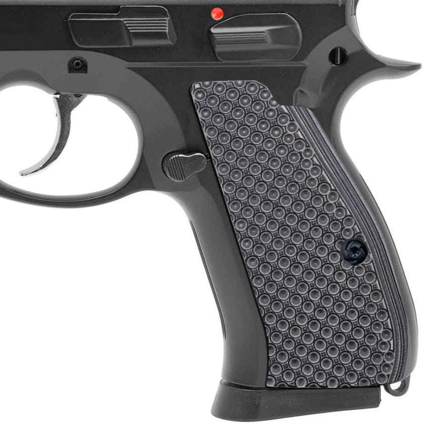 Guuun CZ 75 Compact Grips OPS Golf Dimple Texture Thin CZ P-01 G10 Grips SPC BD - Guuun Grips