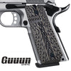 Guuun G10 1911 Grips For Full Size Government Ambi Safety Cut Custom OPS Texture H1-X - Guuun Grips