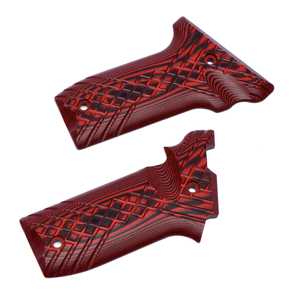 Guuun G10 Grips for S&W Victory 22 SW22 Grips, OPS Crosshatch Texture V22-JX - Guuun Grips