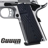 Guuun G10 1911 Grips For Full Size Government Ambi Safety Cut Custom OPS Texture H1-X - Guuun Grips