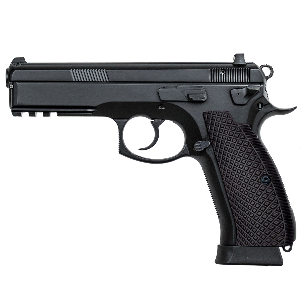 Guuun CZ75 G10 Grips Full Size CZ SP01 Grip Gun Crosscut Texture - SP1 DL - Guuun Grips