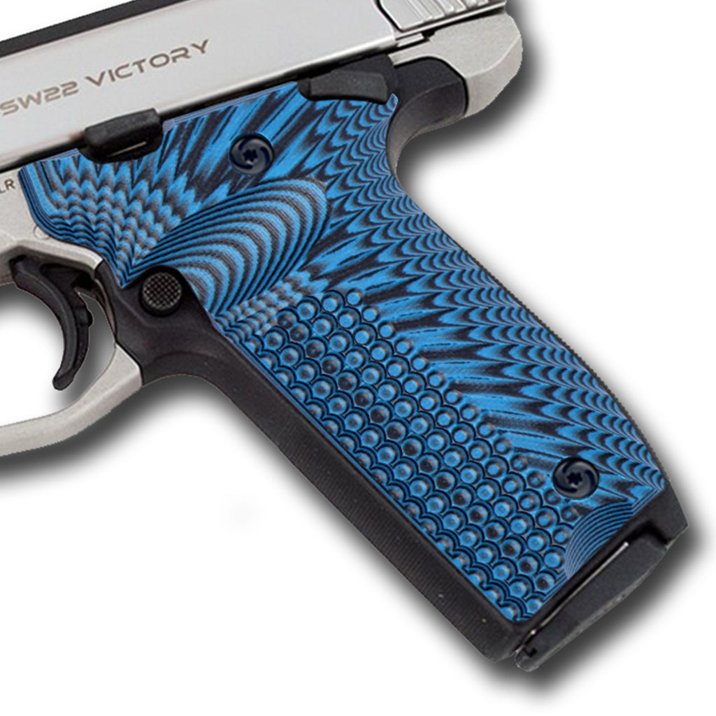 Guuun G10 Grips for S&W Victory 22 SW22 Grips, OPS Eagle Wing Texture V22-A - Guuun Grips
