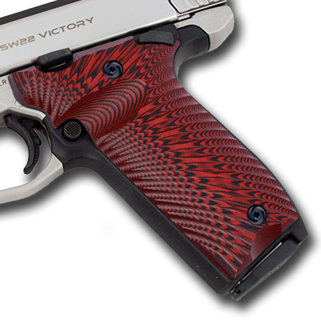 Guuun G10 Grips for S&W Victory 22 SW22 Grips, Sunburst Texture V22-S - Guuun Grips