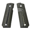 Guuun 1911 Grips G10 Full Size 1911 Grip Ambi Safety Cut Big Scoop Sunburst Texture  H1-S - Guuun Grips