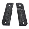 Guuun 1911 Grips G10 Full Size 1911 Grip Ambi Safety Cut Big Scoop Sunburst Texture  H1-S - Guuun Grips