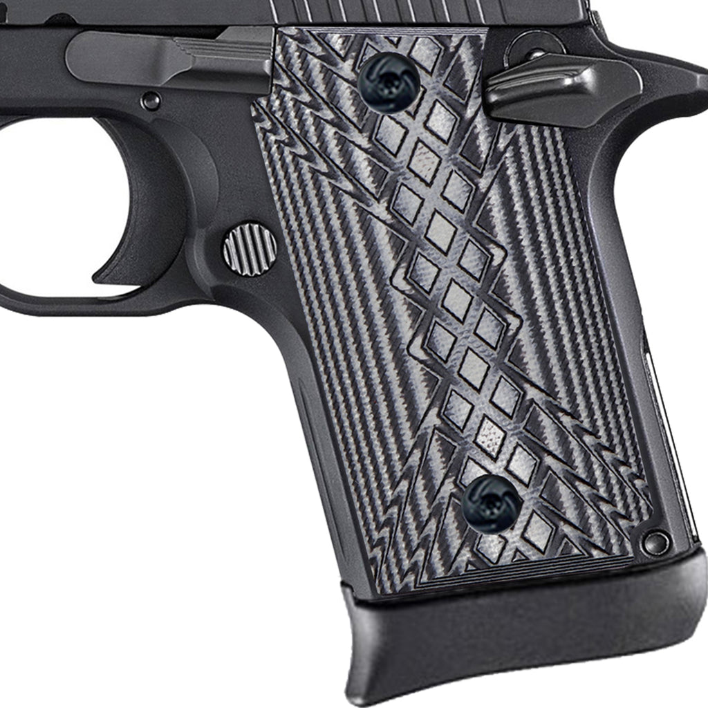 Guuun G10 Grips for Sig Sauer P938 OPS Crosshatch Texture - P9-JX - Guuun Grips