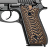 G10 Grips for Taurus PT92 - Starburst Texture Compatible with PT 92/99/100/101 Pistol and Decocker - T2-S - Guuun Grips