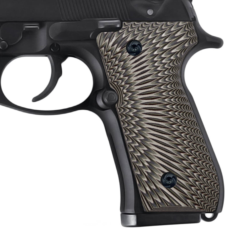 Guuun Beretta 92 Grips G10 Full Size Beretta 92fs 96 Grips Sunburst Texture B92 S - Guuun Grips