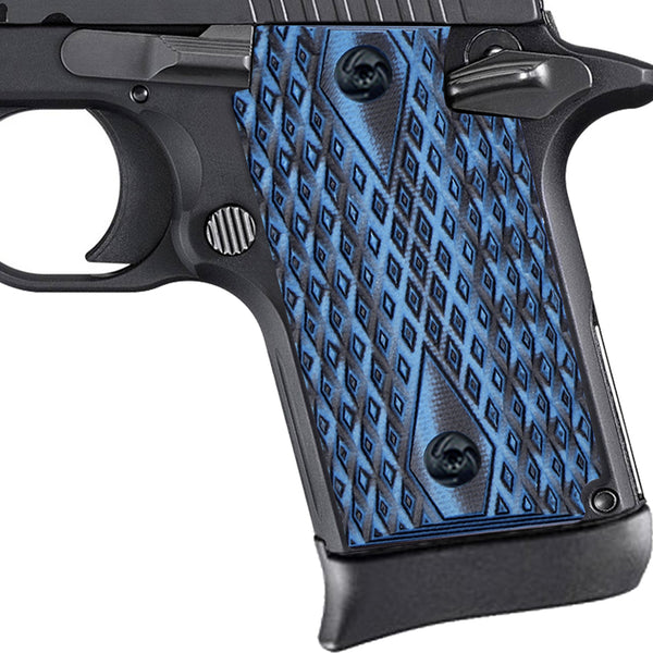 Guuun G10 Grips for Sig Sauer P938 Tactical Diamond Cut Texture - P9-DM - Guuun Grips