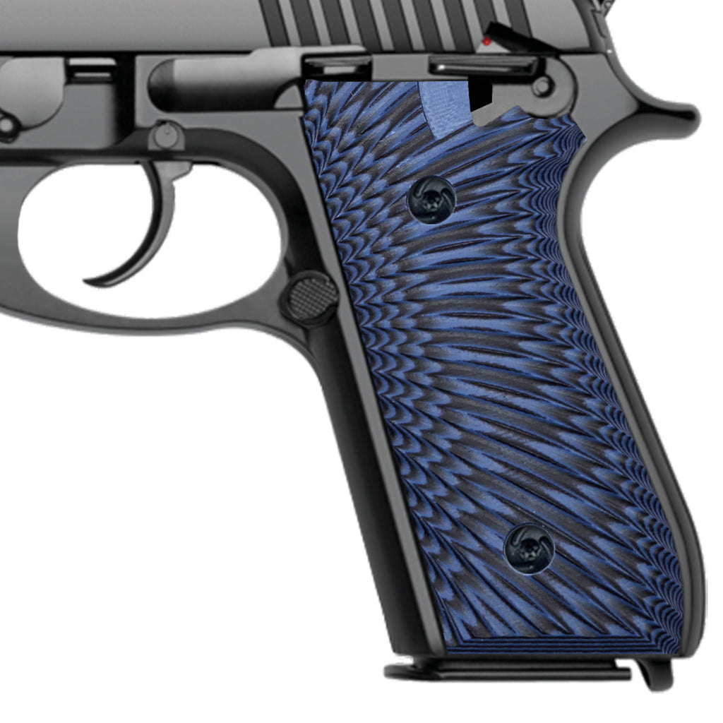 G10 Grips for Taurus PT92 - Starburst Texture Compatible with PT 92/99/100/101 Pistol and Decocker - T2-S - Guuun Grips