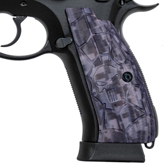 Guuun CZ 75 Full Size SP-01 Shadow Tactical CZ SP01 Grips Skull Skeleton Texture SP1 C - Guuun Grips
