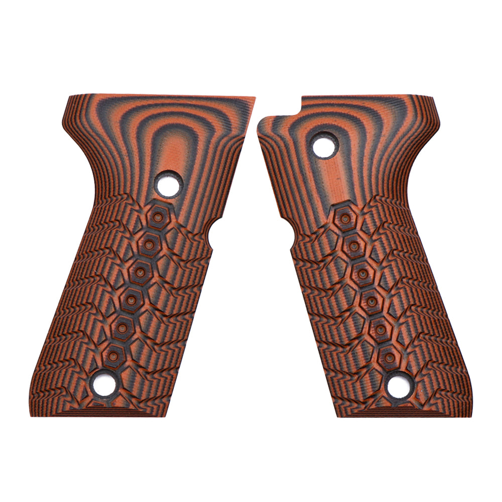 Guuun Beretta 92FS Compact Beretta 96 Compact G10 Grips OPS Mechanical Texture B92C WU - Guuun Grips