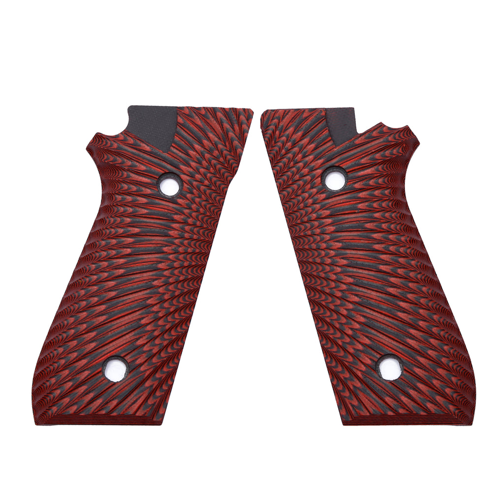 G10 Grips for Taurus PT92 - Starburst Texture Compatible with PT 92/99/100/101 Pistol and Decocker - T2-S - Guuun Grips