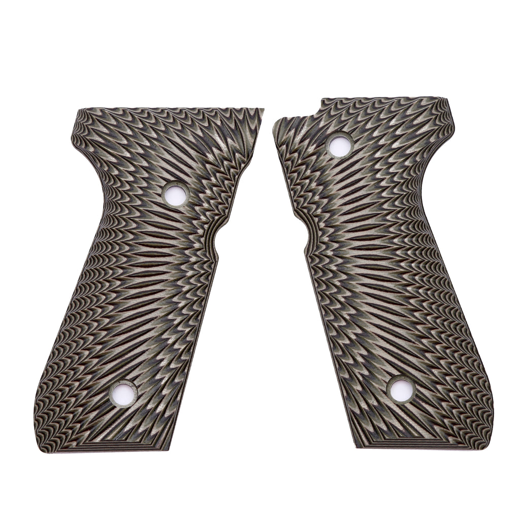 Guuun Beretta 92 Grips G10 Full Size Beretta 92fs 96 Grips Sunburst Texture B92 S - Guuun Grips