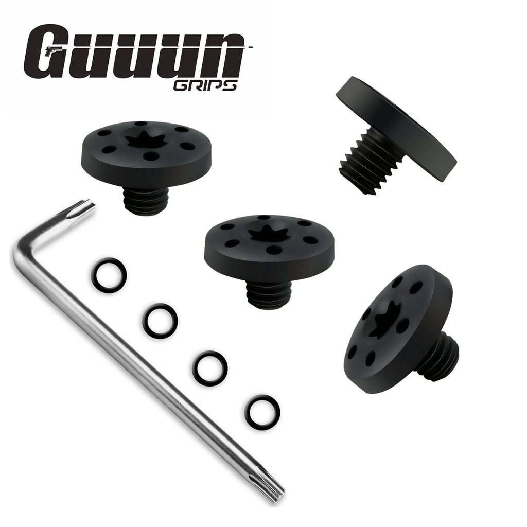Guuun Screws for Taurus PT92 / PT99 Grips, 4 Thin Screw Thicker Black T2-Screw-S - Guuun Grips
