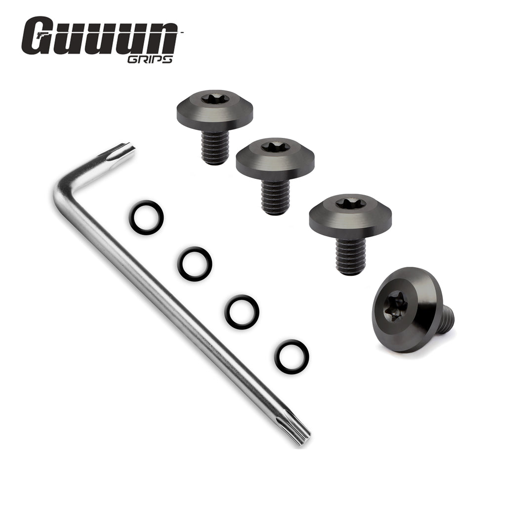 Guuun Beretta 92 Grips Screws, 4 O Rings, T10 Torx Key, 4 Stainless Steel Screws Fancy Beretta 92 Screws  B92-Screw-GK - Guuun Grips