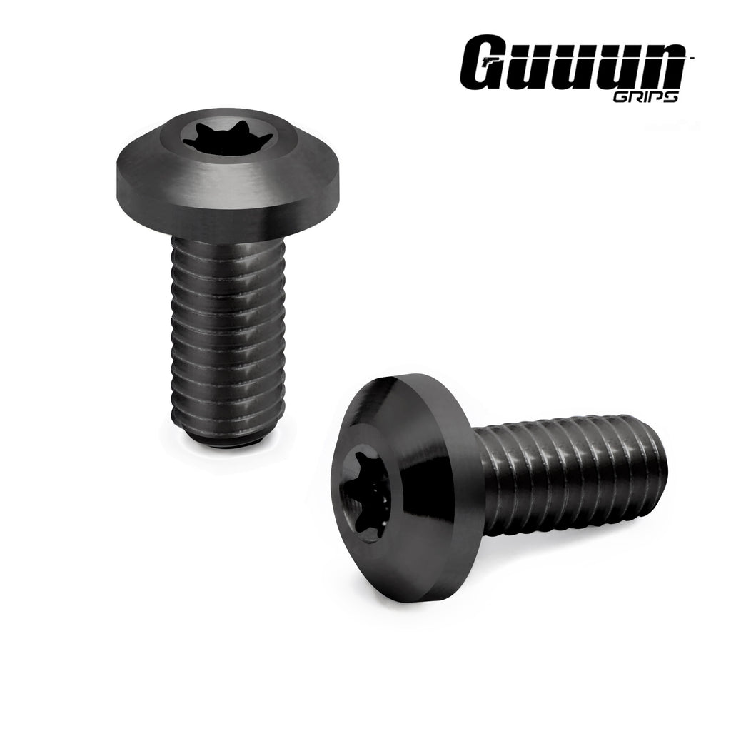 Guuun CZ Grips Screws, 4 O Rings, T10 Torx Key, 4 Stainless Steel Screws Fancy CZ Screws CZ-Screw-GK - Guuun Grips