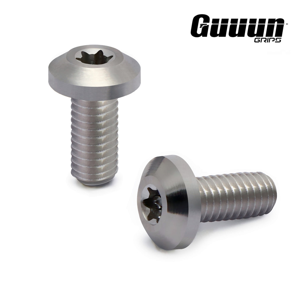 Guuun CZ Grips Screws, 4 O Rings, T10 Torx Key, 4 Stainless Steel Screws Fancy CZ Screws CZ-Screw-GK - Guuun Grips